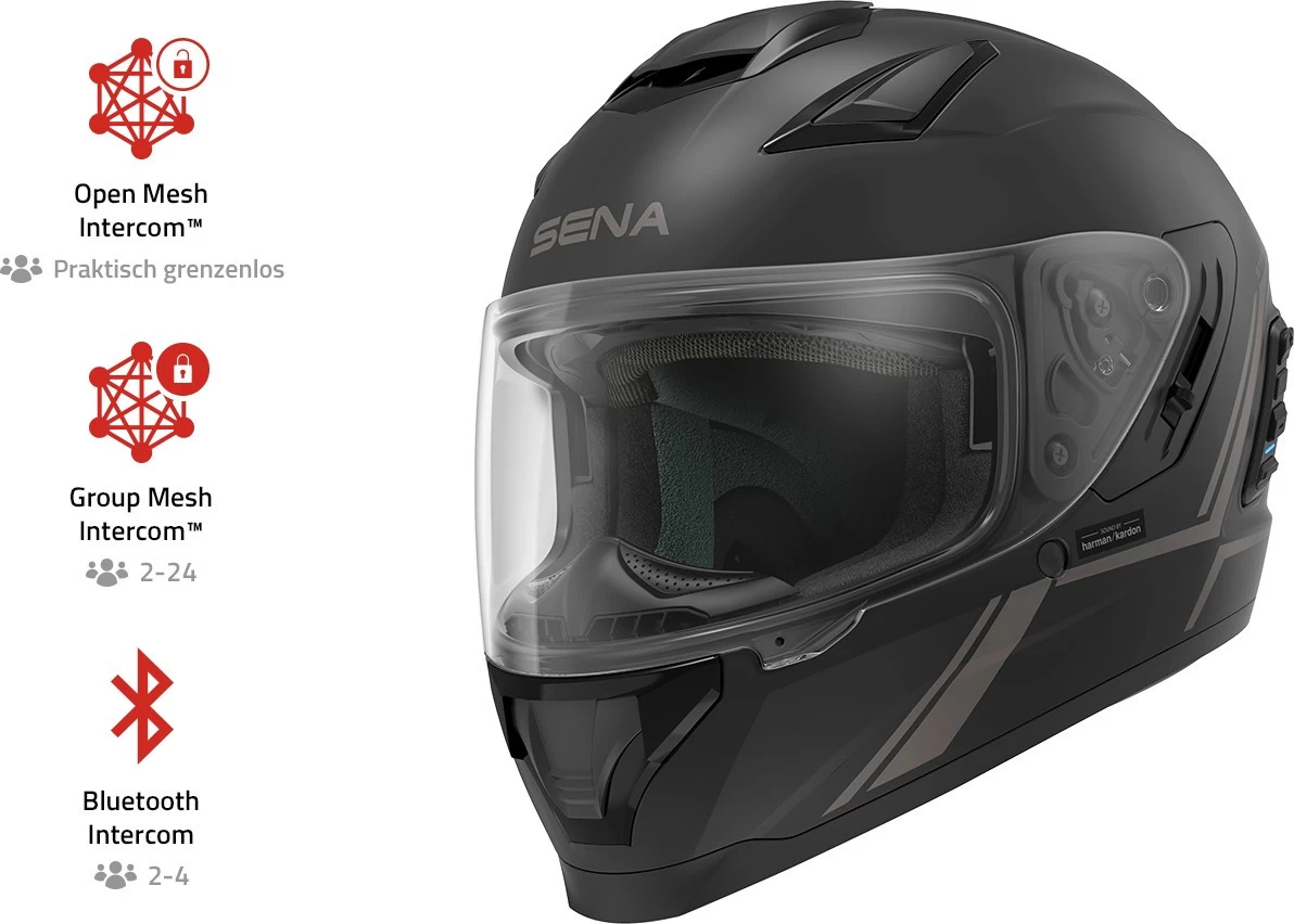 Sena Integralhelm STRYKER Smarter Motorradhelm Inkl. Bluetooth 5 Headset Mit Sound By Harman Kardon 12 Sena Integralhelm STRYKER Smarter Motorradhelm Inkl. Bluetooth 5 Headset Mit Sound By Harman Kardon – Bild 10