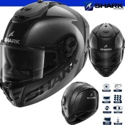 Shark Integralhelm SPARTAN RS CARBON Mit ECE 22.06 Sonnenblende Und Max Vision 120 Pinlock -Motorradbekleidungsgeschäft shark spartan rs carbon skin dad haupt