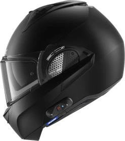 Shark Modularhelm EVO-GT PACK N-COM Edition Mit Integriertem Headset Sonnenblende Und Max Vision Pinlock -Motorradbekleidungsgeschäft shark evo gt n com edition blank kma 04