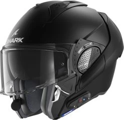 Shark Modularhelm EVO-GT PACK N-COM Edition Mit Integriertem Headset Sonnenblende Und Max Vision Pinlock -Motorradbekleidungsgeschäft shark evo gt n com edition blank kma 05