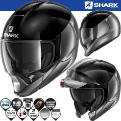 Shark Modularhelm EVOJET Mit Sonnenblende Und Doppelzulassung Als Jet- Und Integralhelm -Motorradbekleidungsgeschäft shark evojet dual aka haupt