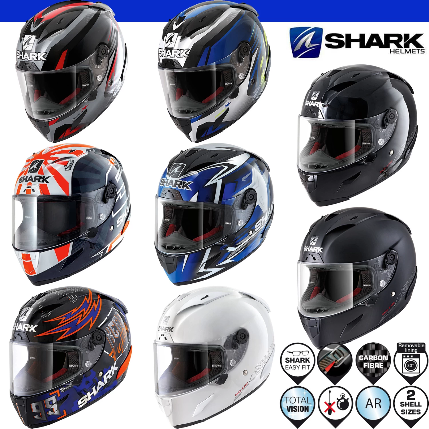 Shark Sport-Integralhelm RACE-R PRO Racinghelm 3 Shark Sport-Integralhelm RACE-R PRO Racinghelm