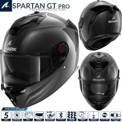 Shark Integralhelm SPARTAN GT PRO CARBON Mit Sonnenblende MaxVision Pinlock Und ECE 22.06 -Motorradbekleidungsgeschäft shark spartan gt pro carbon dad haupt