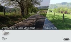 Shoei Visier CNS-1 Für Helme GT-Air / GT-Air II / Neotec 1 Vorbereitet Für Pinlock -Motorradbekleidungsgeschäft shoei cns 1 silber 2