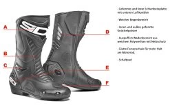 Sidi Damen-Motorradstiefel PERFORMER LEI Komfortabel Atmungsaktiv CE -Motorradbekleidungsgeschäft sidi performer lei detail 1