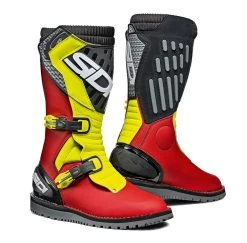 Sidi Cross-Stiefel TRAIL ZERO 2 Leicht Leder Mit Air-Teflon Mesh Und Cambrelle-Futter CE -Motorradbekleidungsgeschäft sidi trail zero 2 rot gelb schwarz 1 1