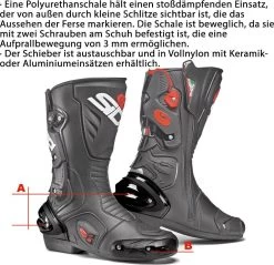 Sidi Motorradstiefel VERTIGO 2 LEI Für Damen Rennstiefel Mit Rundum-Schutz -Motorradbekleidungsgeschäft sidi vertigo 2 lei image 2