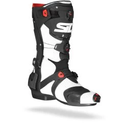 SIDI Motorradstiefel REX AIR Perforiert Sehr Gute Belüftung 3-Schnallen-System Mit CE -Motorradbekleidungsgeschäft sidi rex air white black.33 1