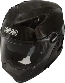 Simpson Klapphelm DARKSOME Mit Sonnenblende Und Max Vision Pinlock -Motorradbekleidungsgeschäft simpson darksome carbon2 1