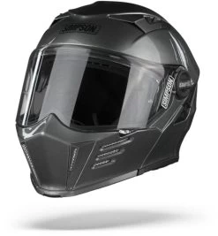 Simpson Klapphelm DARKSOME Mit Sonnenblende Und Max Vision Pinlock -Motorradbekleidungsgeschäft simpson darksome gun metal 3 1
