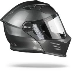 Simpson Klapphelm DARKSOME Mit Sonnenblende Und Max Vision Pinlock -Motorradbekleidungsgeschäft simpson darksome gun metal 6 1