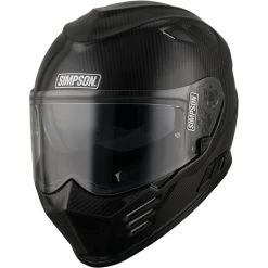 Simpson Venom Integralhelm ECE 22.06 Carbon Fiberglas Mit Sonnenblende Und Pinlock