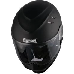 Simpson Venom Integralhelm ECE 22.06 Carbon Fiberglas Mit Sonnenblende Und Pinlock -Motorradbekleidungsgeschäft simpson helmet venom 06 matt black 2