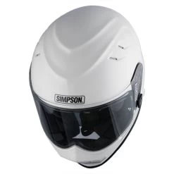 Simpson Venom Integralhelm ECE 22.06 Carbon Fiberglas Mit Sonnenblende Und Pinlock -Motorradbekleidungsgeschäft simpson helmet venom 06 weiss 2
