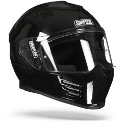 Simpson Integralhelm VENOM Mit Sonnenblende -Motorradbekleidungsgeschäft simpson venom black 2