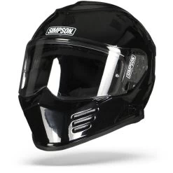 Simpson Integralhelm VENOM Mit Sonnenblende -Motorradbekleidungsgeschäft simpson venom black 6