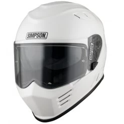 Simpson Integralhelm VENOM Mit Sonnenblende -Motorradbekleidungsgeschäft simpson venom white 2