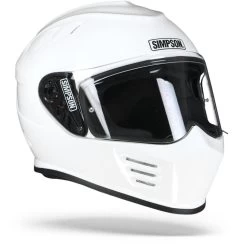 Simpson Integralhelm VENOM Mit Sonnenblende -Motorradbekleidungsgeschäft simpson venom white 4