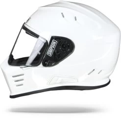 Simpson Integralhelm VENOM Mit Sonnenblende -Motorradbekleidungsgeschäft simpson venom white 7
