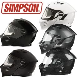 Simpson Klapphelm DARKSOME Mit Sonnenblende Und Max Vision Pinlock