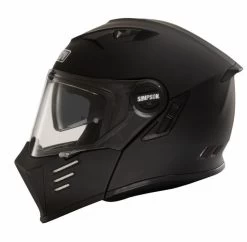 Simpson Klapphelm DARKSOME Mit Sonnenblende Und Max Vision Pinlock -Motorradbekleidungsgeschäft simpson darksome schwarz matt 2 1