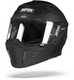 Simpson Klapphelm DARKSOME Mit Sonnenblende Und Max Vision Pinlock -Motorradbekleidungsgeschäft simpson darksome schwarz matt 4 1