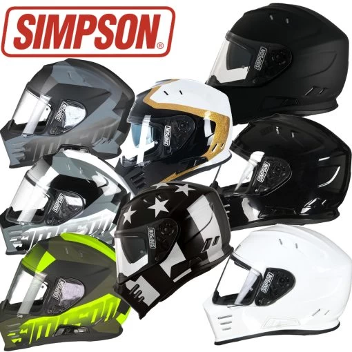 Simpson Integralhelm VENOM Mit Sonnenblende -Motorradbekleidungsgeschäft simpson venom multi hauptbild 1