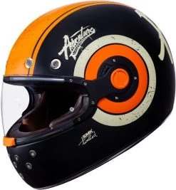 SMK Integralhelm RETRO Mit Doppel-D-Verschluss -Motorradbekleidungsgeschäft smk retro adventure schwarz 1