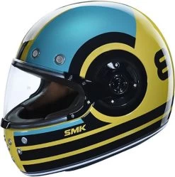 SMK Integralhelm RETRO Mit Doppel-D-Verschluss -Motorradbekleidungsgeschäft smk retro ranko gold 1