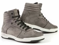 Stylmartin Motorradschuhe SMOKE Leder Wasserdicht CE Mit Protektoren Und 2 Paar Schnürsenkel -Motorradbekleidungsgeschäft smoke grau 1