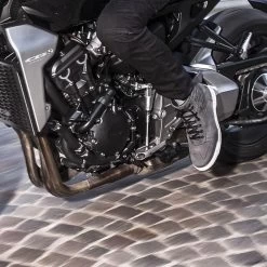 Stylmartin Motorradschuhe SMOKE Leder Wasserdicht CE Mit Protektoren Und 2 Paar Schnürsenkel -Motorradbekleidungsgeschäft smoke grau 4