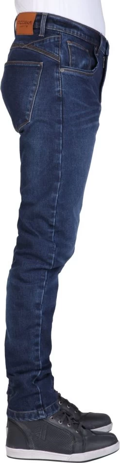 Modeka Motorradjeans SONIC MONO Mono-Layer Slim-Fit Hose CE A Aramid Mit Knieprotektoren -Motorradbekleidungsgeschäft sonicmono 303 s