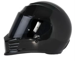 Simpson Integralhelm SPEED Street-Fight Mit Doppel-D-Verschluss Venturi-Belüftung Und Gratis Visier 14 Simpson Integralhelm SPEED Street-Fight Mit Doppel-D-Verschluss Venturi-Belüftung Und Gratis Visier -Motorradbekleidungsgeschäft speed bandit gloss blk side sq 1
