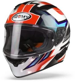 Suomy Integralhelm SPEEDSTAR Fiberglas Sport-Tourenhelm Mit Doppel-D Sonnenblende Und Max Vision Pinlock -Motorradbekleidungsgeschäft speedstar assymmetric blue red.04 1