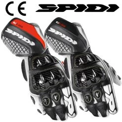 Spidi Motorradhandschuhe CARBO KANGAROO Leder Sport CE Mit Carbon Einsätzen