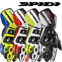 Spidi Motorradhandschuhe CARBO TRACK EVO Leder Sport CE Mit Warrior Protektoren