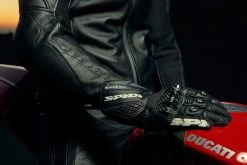 Spidi Motorradhandschuhe CARBO 5 Leder CE Mit Carbon Einsätzen -Motorradbekleidungsgeschäft spidi carbo 5 black 9