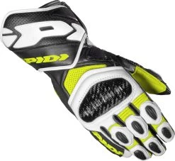 Spidi Motorradhandschuhe CARBO 7 Technischer Sporthandschuh CE Leder -Motorradbekleidungsgeschäft spidi carbo 7 black yellow 1 2