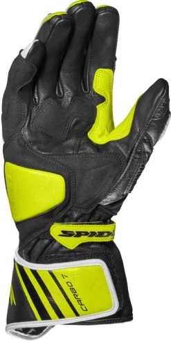 Spidi Motorradhandschuhe CARBO 7 Technischer Sporthandschuh CE Leder -Motorradbekleidungsgeschäft spidi carbo 7 black yellow 3