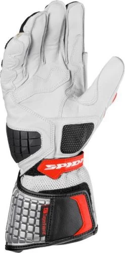 Spidi Motorradhandschuhe CARBO KANGAROO Leder Sport CE Mit Carbon Einsätzen -Motorradbekleidungsgeschäft spidi carbo kangaroo black red 3