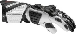 Spidi Motorradhandschuhe CARBO TRACK EVO Leder Sport CE Mit Warrior Protektoren -Motorradbekleidungsgeschäft spidi carbo track evo black white 2