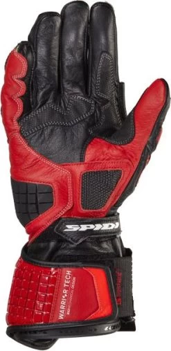 Spidi Motorradhandschuhe CARBO TRACK EVO Leder Sport CE Mit Warrior Protektoren -Motorradbekleidungsgeschäft spidi carbo track evo red 3