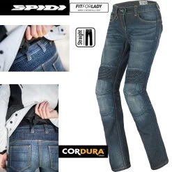 Spidi Damen-Motorradjeans J&RACING LADY Mit Knieprotektoren Und Cordura