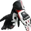Dainese STEEL-PRO Motorradhandschuhe Leder CE Rennsport Mit Protektoren -Motorradbekleidungsgeschäft steel pro gloves black white red 1
