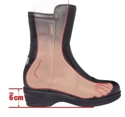 Daytona Gore-Tex Damenstiefel LADY PILOT GTX Mit 6 Cm Fersenerhöhung Und Fersenreflektor -Motorradbekleidungsgeschäft stiefelerhoehung 3