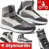 Stylmartin Motorrad Sneaker AUDAX AIR Leder Sommer Schuhe Mit Air-Mesh Reflex CE