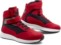 Stylmartin Motorrad Sneaker AUDAX Wildleder Wasserdicht Mit Air-Mesh Futter Protektoren Und CE -Motorradbekleidungsgeschäft stylmartin audax rot 2