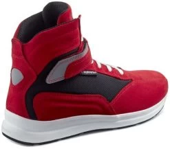 Stylmartin Motorrad Sneaker AUDAX Wildleder Wasserdicht Mit Air-Mesh Futter Protektoren Und CE -Motorradbekleidungsgeschäft stylmartin audax rot 6