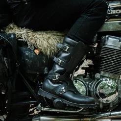 Stylmartin Motorradstiefel CONTINENTAL WP Leder Wasserdicht Mit Vibram-Sohle -Motorradbekleidungsgeschäft stylmartin continental schwarz 7