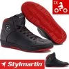 Stylmartin Motorradschuhe DOUBLE WP Wasserdicht Sneaker Idro-Leder CE Mit Roter Sohle -Motorradbekleidungsgeschäft stylmartin double wp haupt